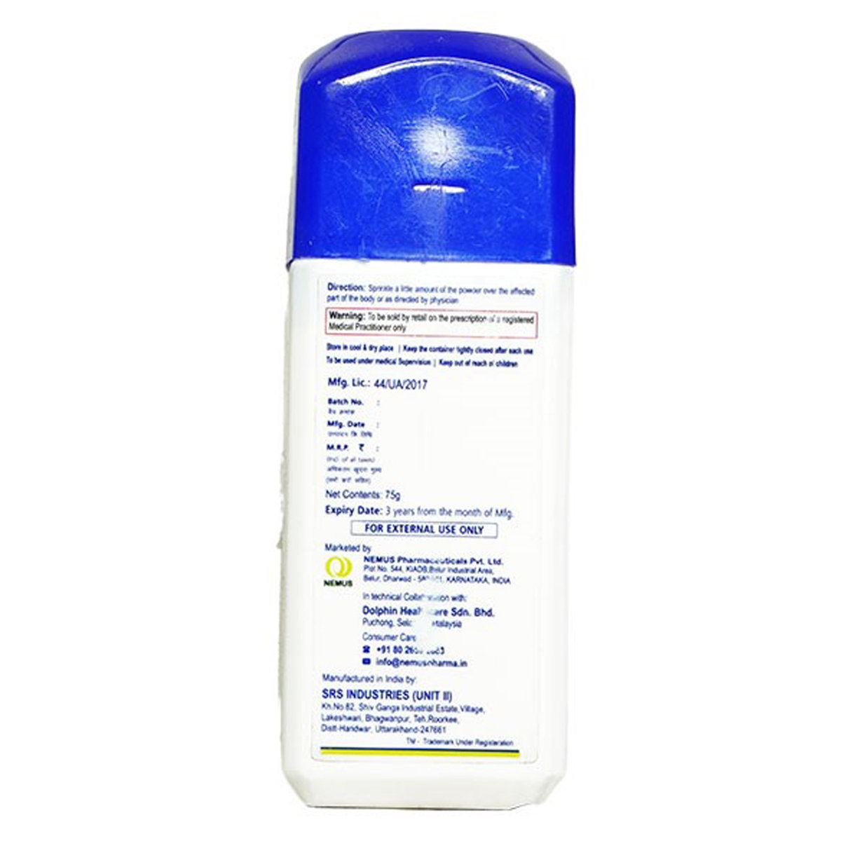 Nswet Dusting Powder 75 gm, Pack of 1 POWDER Nswet Dusting Powder 75 gm, Pack of 1 POWDER