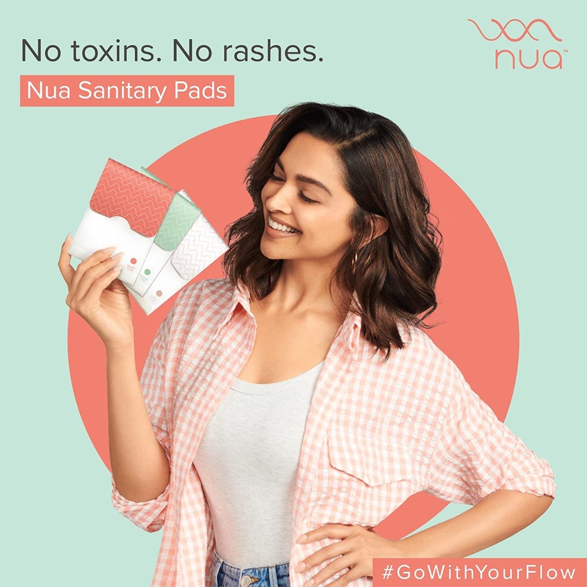 Nua Leakproof Ultra Thin Sanitary Pads with Disposable Covers, 12 Count (3XL-5L-4R), Pack of 1 Nua Leakproof Ultra Thin Sanitary Pads with Disposable Covers, 12 Count (3XL-5L-4R), Pack of 1