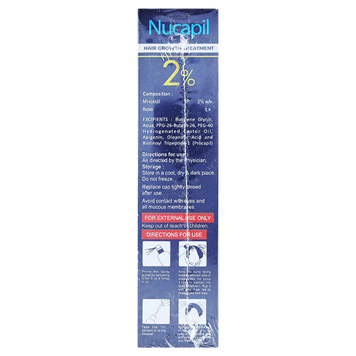 Nucapil 2% Topical Solution 60 ml, Pack of 1 SOLUTION Nucapil 2% Topical Solution 60 ml, Pack of 1 SOLUTION