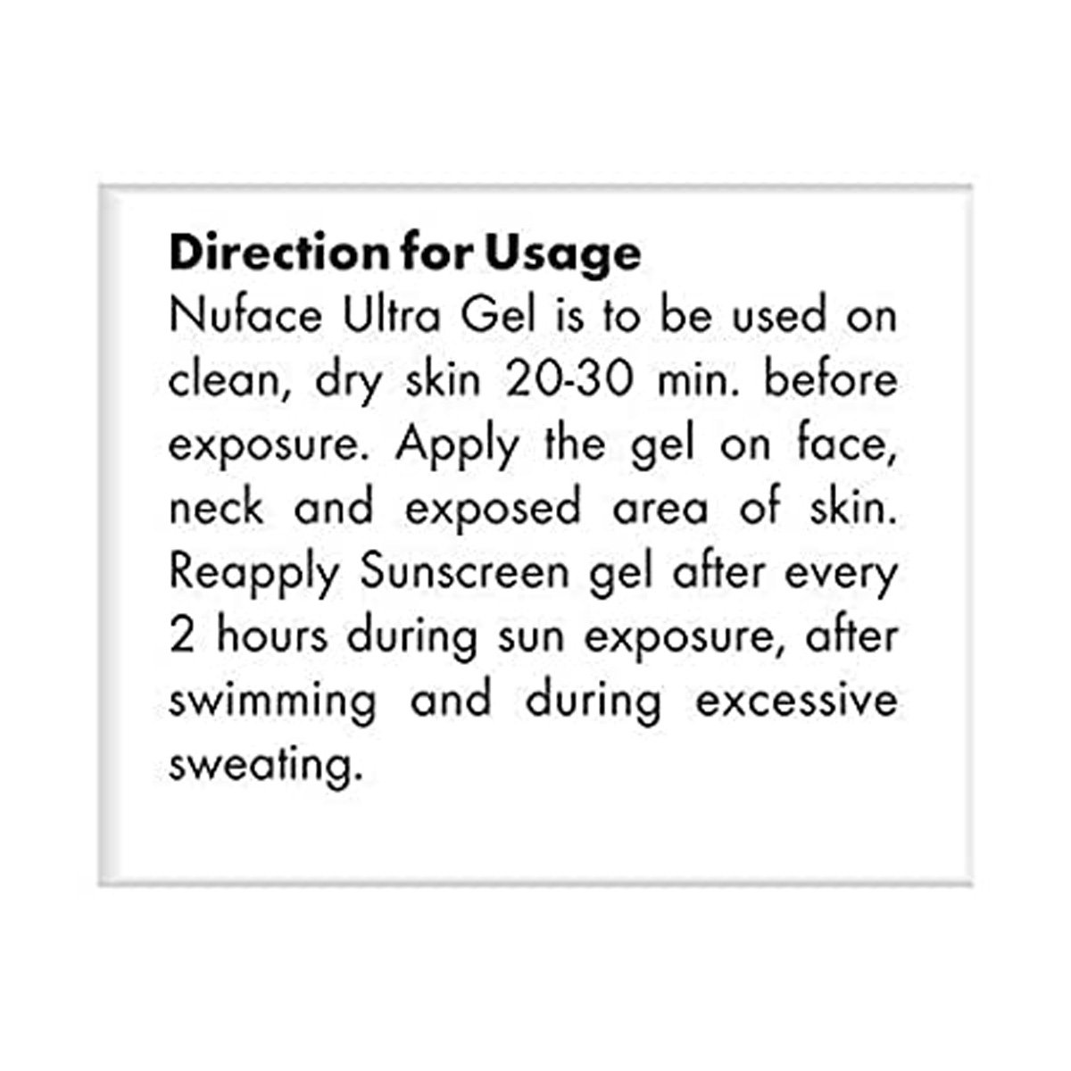 Nuface Ultra Sunscreen Gel, 50 gm, Pack of 1 Nuface Ultra Sunscreen Gel, 50 gm, Pack of 1