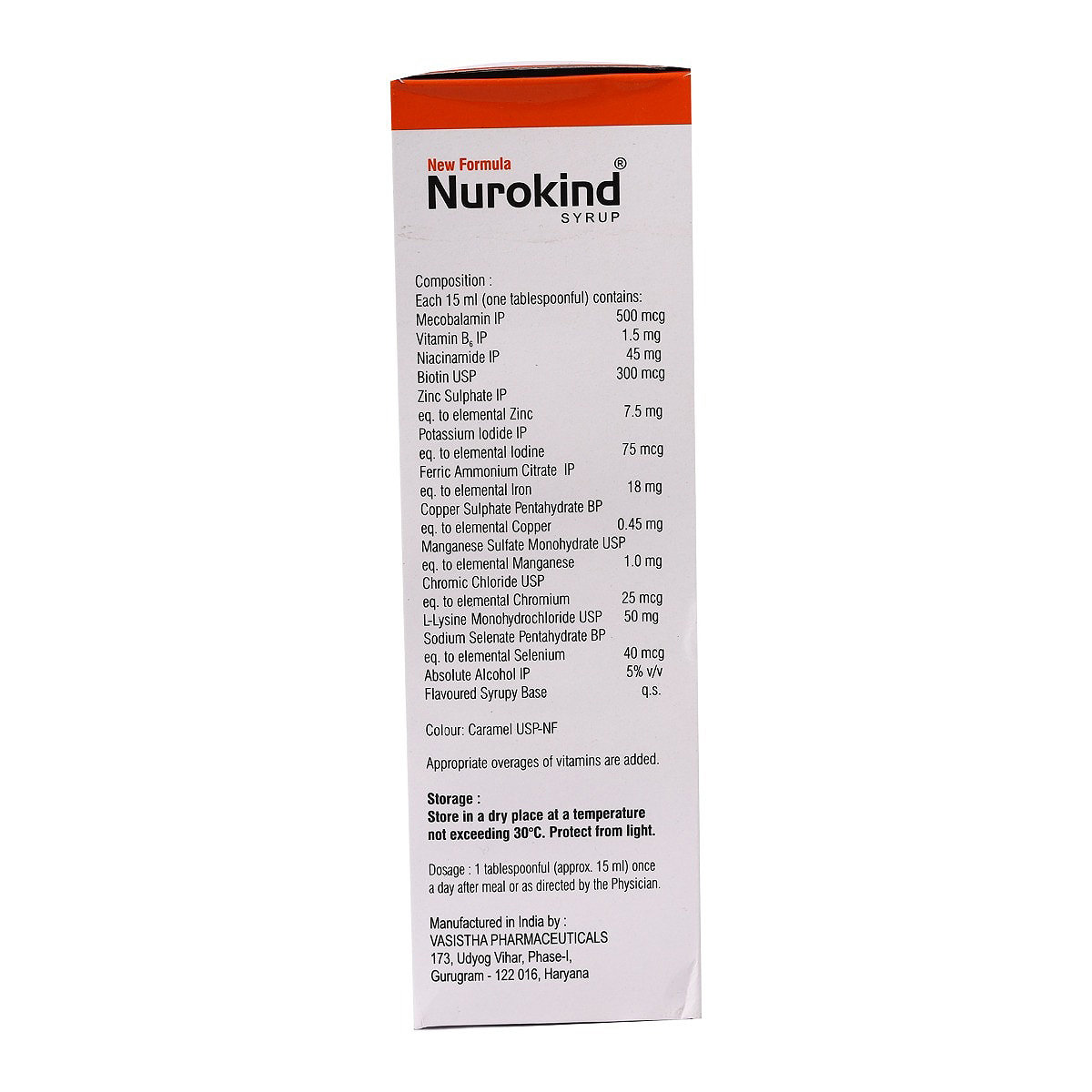 Nurokind Orange Flavour Syrup 210 ml, Pack of 1 Nurokind Orange Flavour Syrup 210 ml, Pack of 1