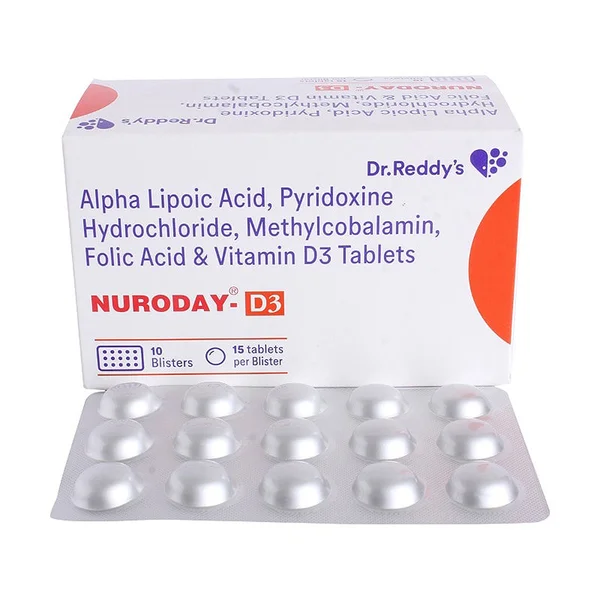 Nuroday D3 Tablet 15's, Pack of 15
