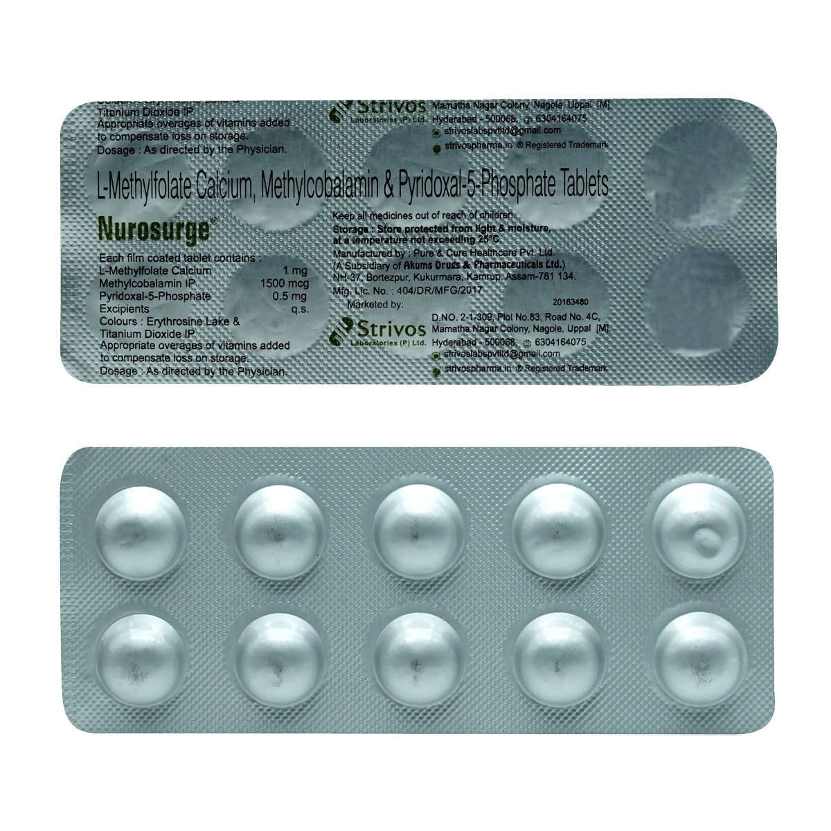 Nurosurge Tablet 10's, Pack of 10 Nurosurge Tablet 10's, Pack of 10