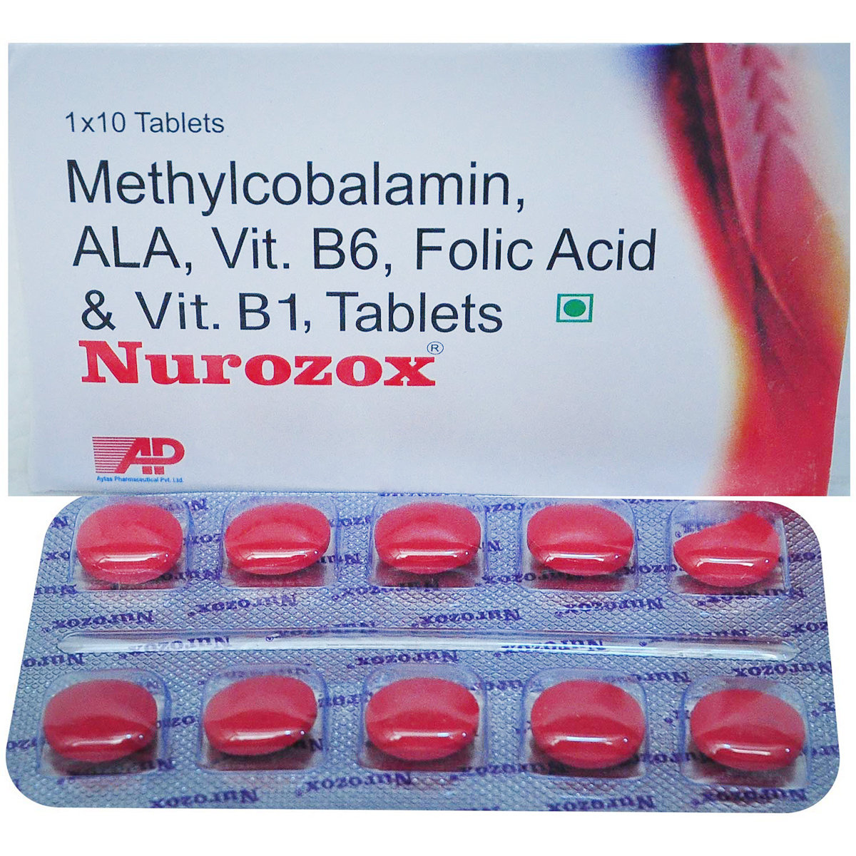 Nurozox Tablet 10's, Pack of 10 Nurozox Tablet 10's, Pack of 10