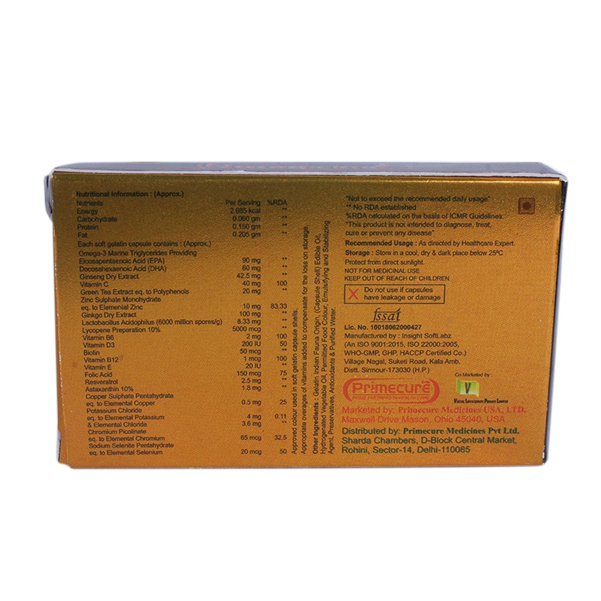 Nutriprime Capsule 10's, Pack of 10 Nutriprime Capsule 10's, Pack of 10