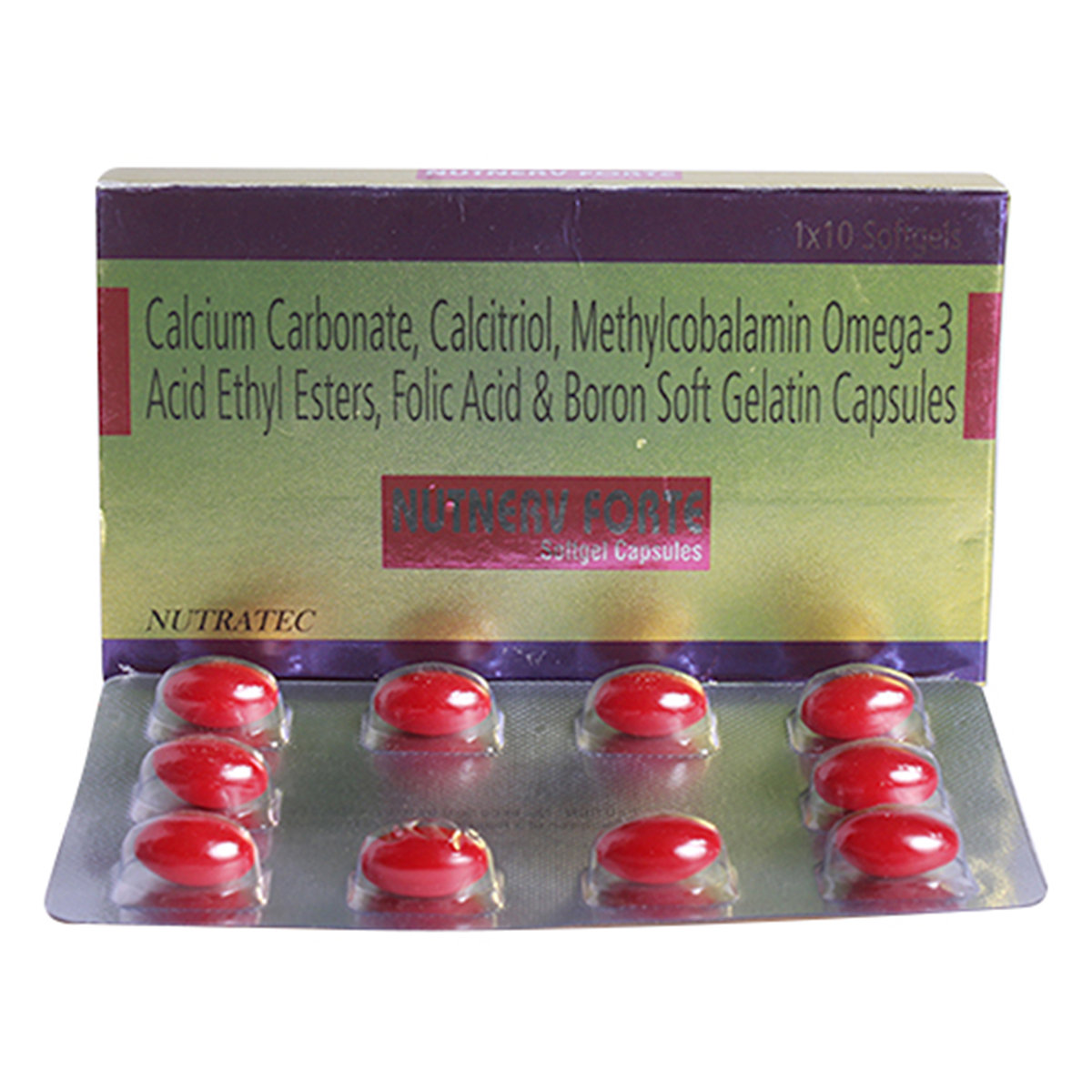 Nutnerv Forte Softgel Capsule 10's, Pack of 10 CAPSULES Nutnerv Forte Softgel Capsule 10's, Pack of 10 CAPSULES