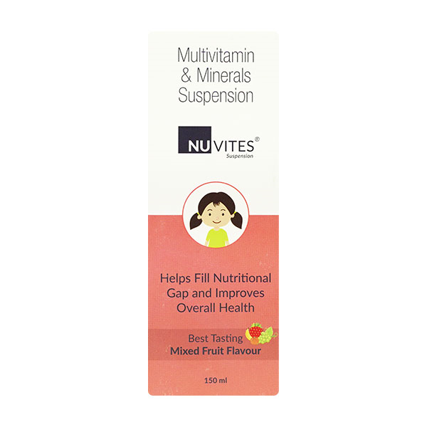 Buy Nuvites Mixed Fruit Flav Suspension 150ml Online