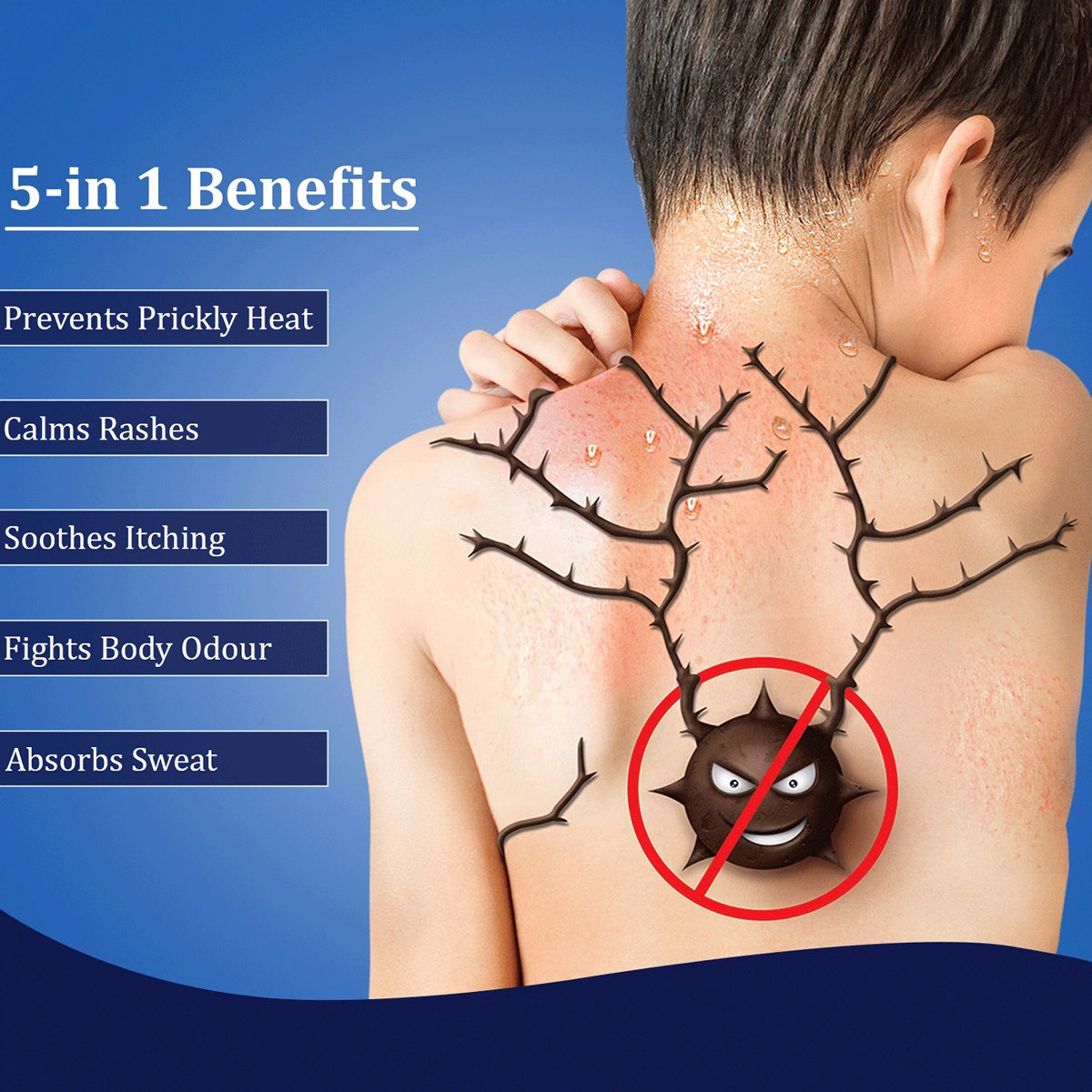 Nycil Cool Herbal Prickly Heat Powder 150 gm | Instant Germ Kill | Relieves Prickley Heat, Rashes, Itching | Fights Body Odour & Absorbs Sweat | With Cooling Mint, Pack of 1 Nycil Cool Herbal Prickly Heat Powder 150 gm | Instant Germ Kill | Relieves Prickley Heat, Rashes, Itching | Fights Body Odour & Absorbs Sweat | With Cooling Mint, Pack of 1