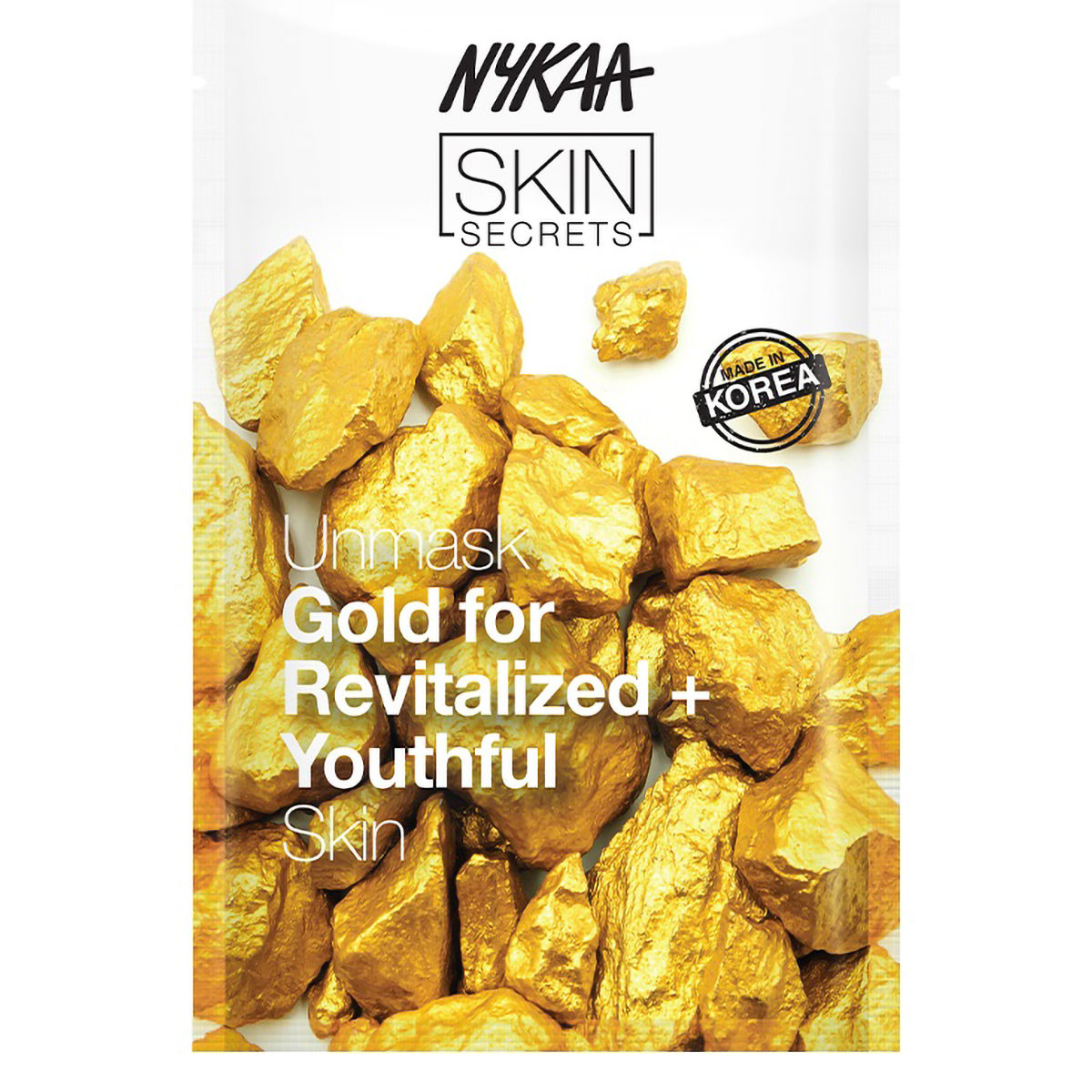 Nykaa Skin Secrets Gold Sheet Mask for Revitalized + Youthful Skin 20 ml | Gives Glowing & Youthful Skin, Pack of 1 Nykaa Skin Secrets Gold Sheet Mask for Revitalized + Youthful Skin 20 ml | Gives Glowing & Youthful Skin, Pack of 1