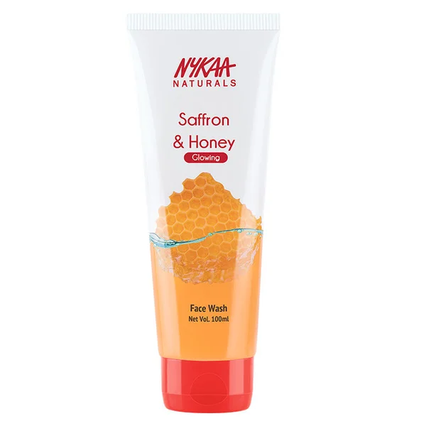 Nykaa Saffron &amp; Honey Face Wash 100 ml | Saffron &amp; Honey | Deep Cleansing | For Glowing Skin For Men &amp; Women | For All Skin Type, Pack of 1