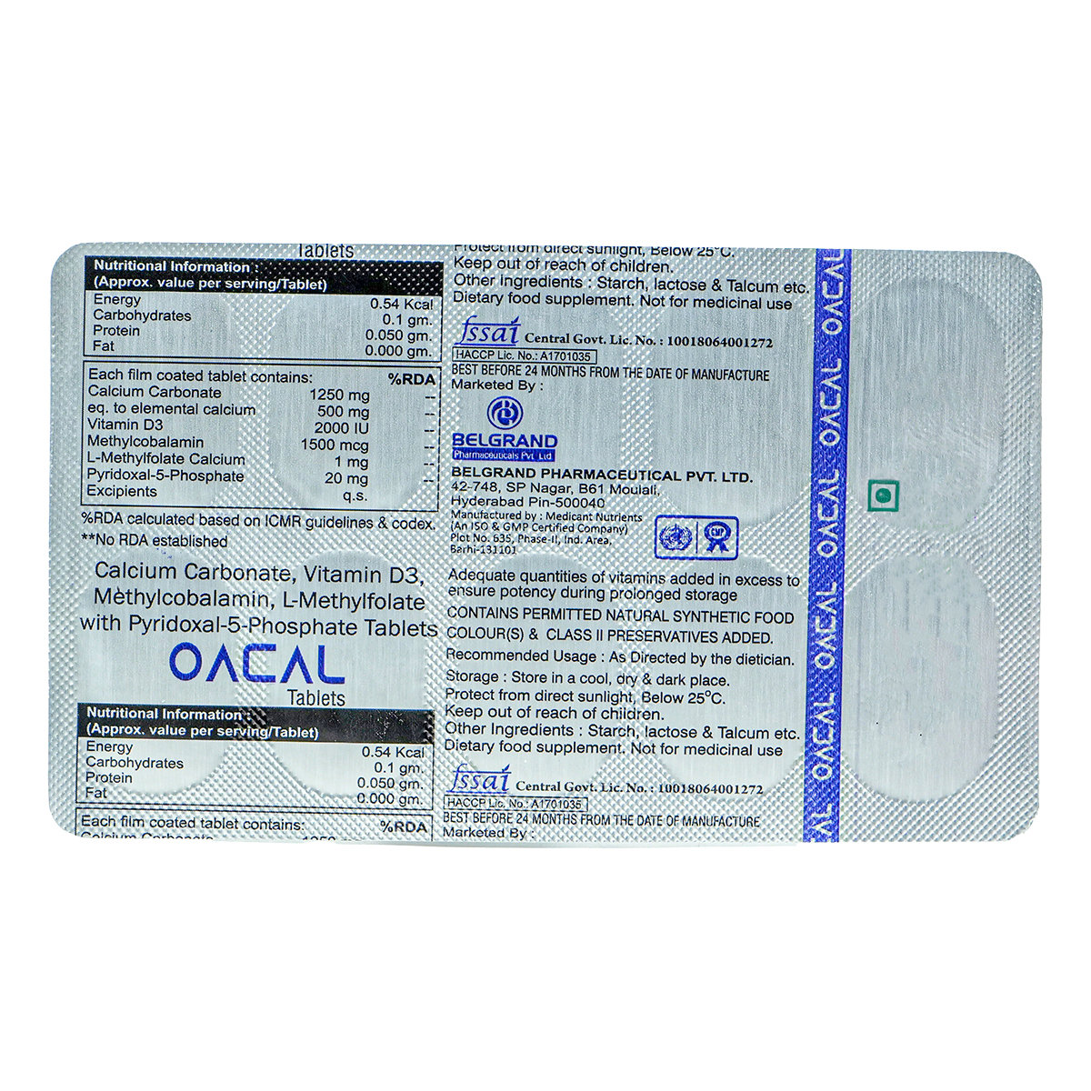Oacal Tablet 10's, Pack of 10 Oacal Tablet 10's, Pack of 10