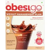 Obesigo Weight Management Plan Chocolate Flavored Sachets 7 x 58 gm, Pack of 1 Powder