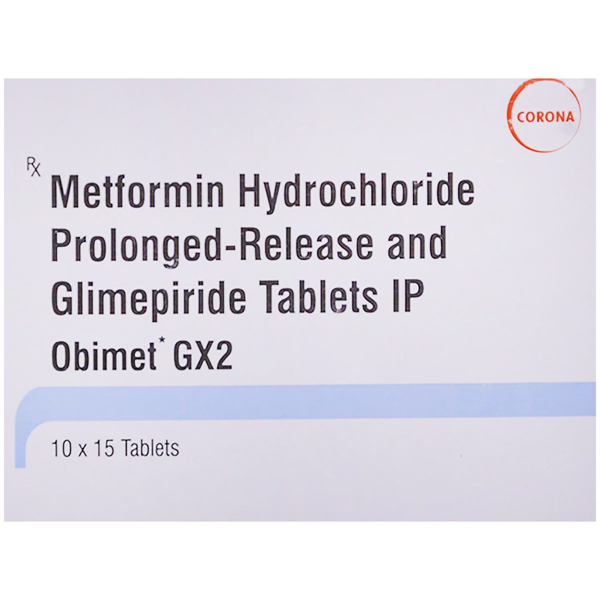 Obimet Gx 2 Tablet 15's, Pack of 15 TABLETS Obimet Gx 2 Tablet 15's, Pack of 15 TABLETS