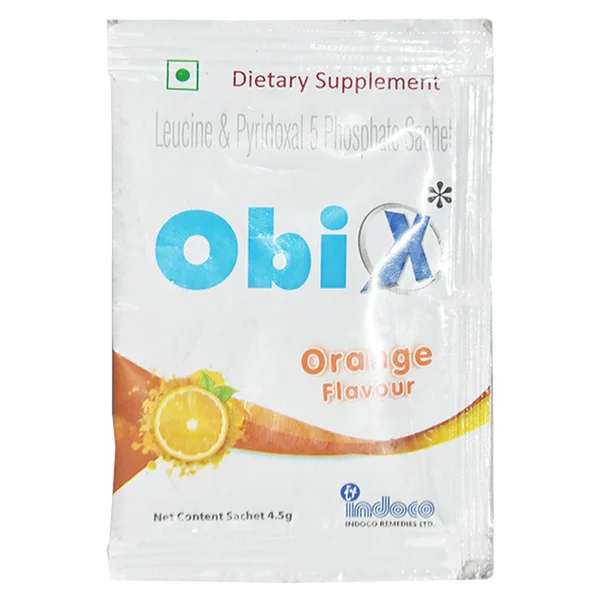 Obix Orange Flavour Sachet 4.5 gm, Pack of 1 Sachet