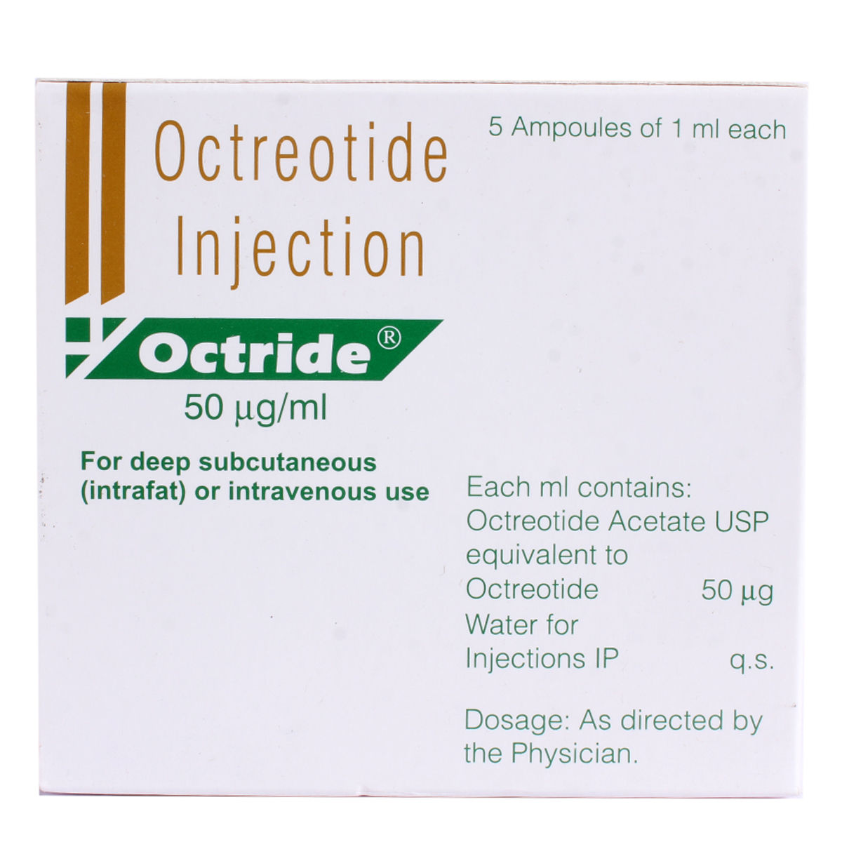 Buy Octride  50Ug/1 Ml  (Octreotide) Online