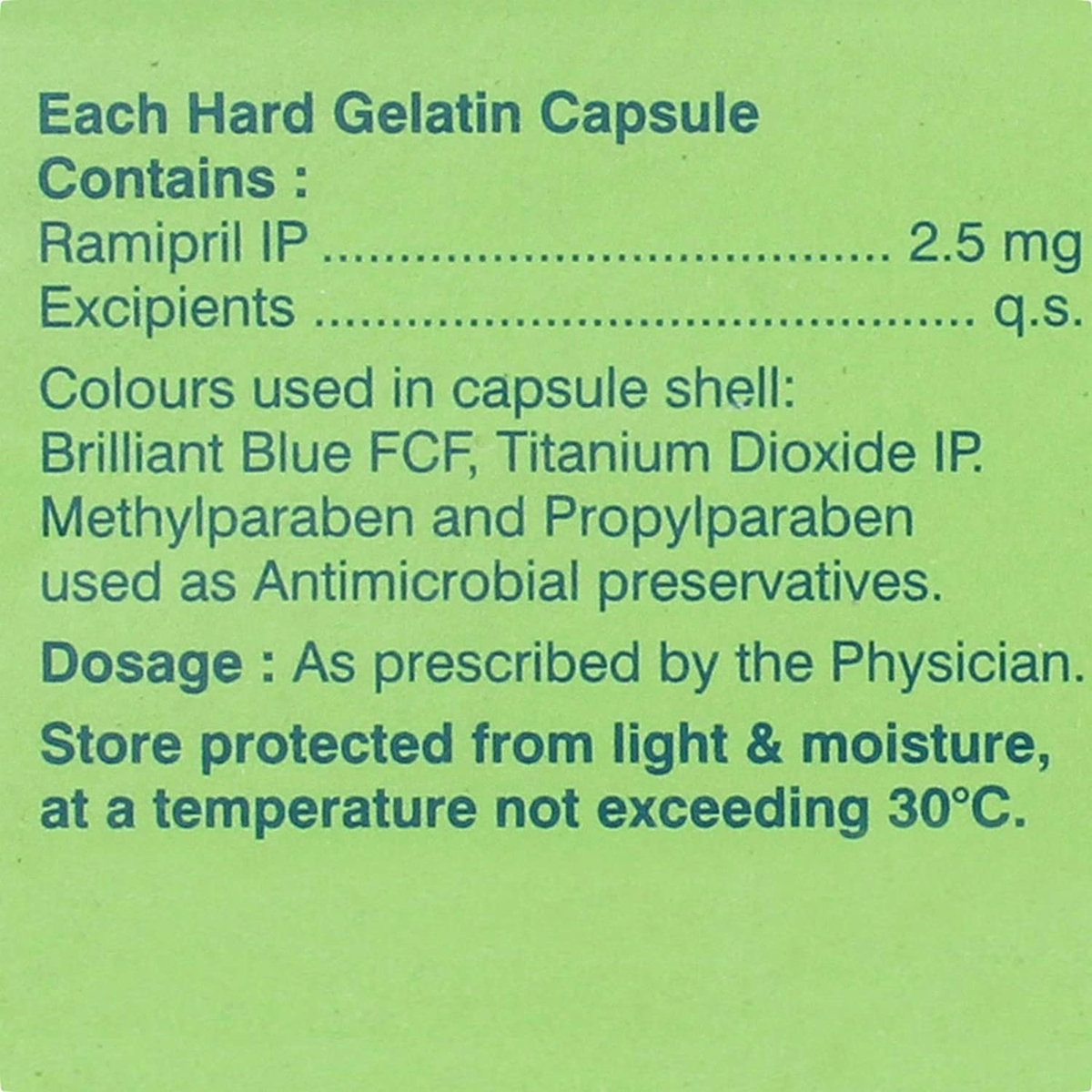 Odipril 2.5 mg Capsule 15's, Pack of 15 CAPSULES Odipril 2.5 mg Capsule 15's, Pack of 15 CAPSULES