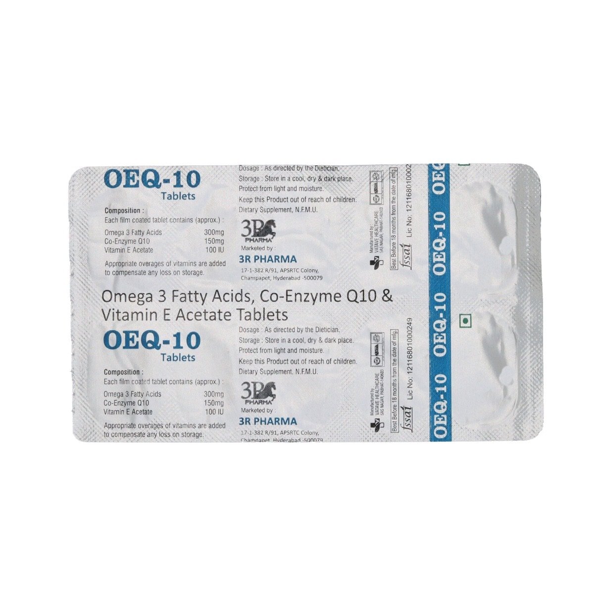 OEQ-10 Tablet 10's, Pack of 10 TabletS OEQ-10 Tablet 10's, Pack of 10 TabletS