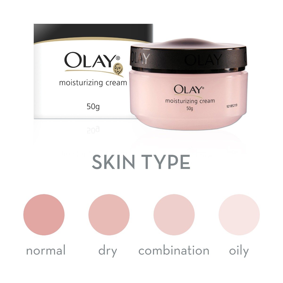 Olay Moisturising Cream 50 gm | Long Lasting Moisturization | Hydrates Skin | For Younger Looking Skin | Lightweight | Non Greasy Formula, Pack of 1 Olay Moisturising Cream 50 gm | Long Lasting Moisturization | Hydrates Skin | For Younger Looking Skin | Lightweight | Non Greasy Formula, Pack of 1