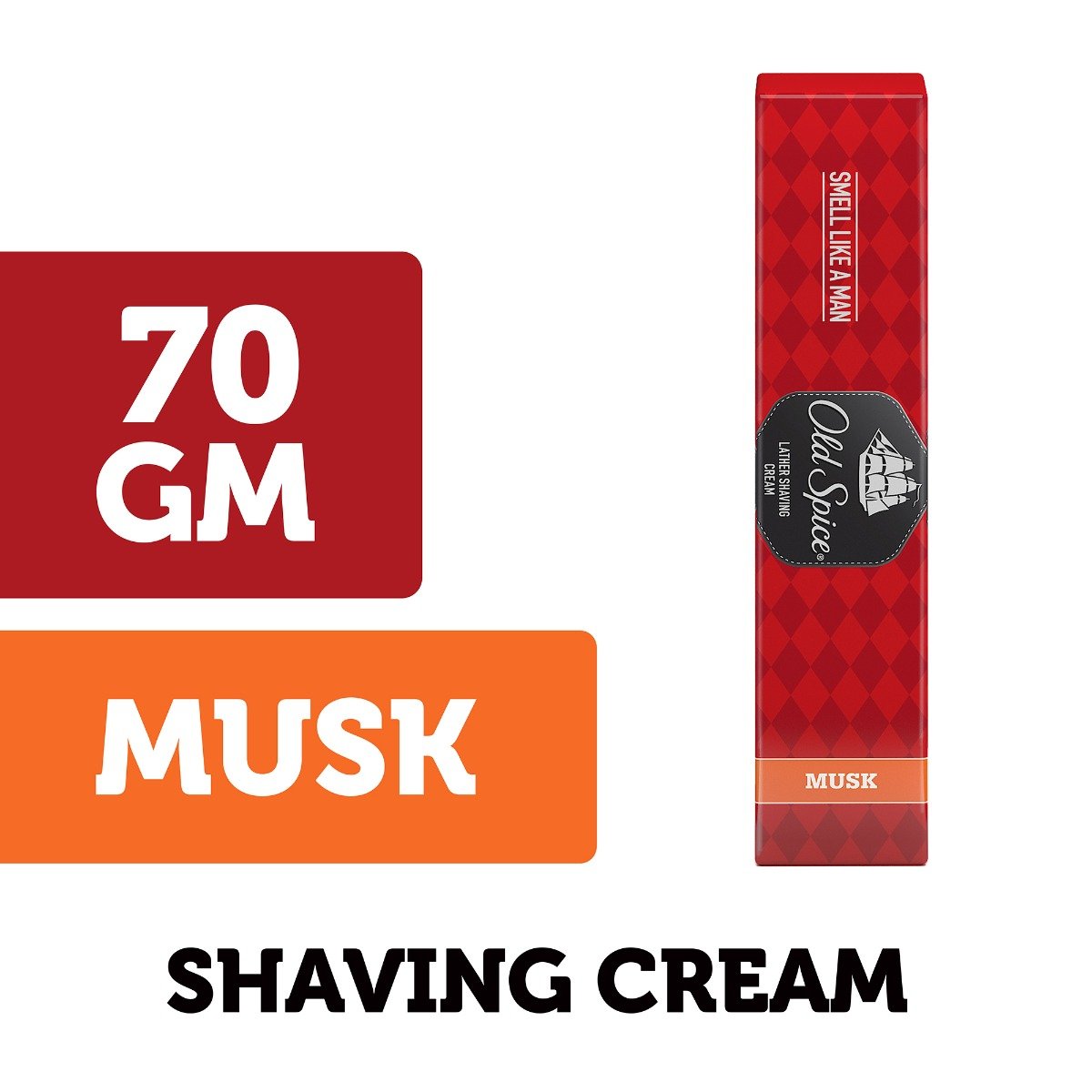 Old Spice Musk Lather Shaving Cream, 70 gm, Pack of 1 Old Spice Musk Lather Shaving Cream, 70 gm, Pack of 1