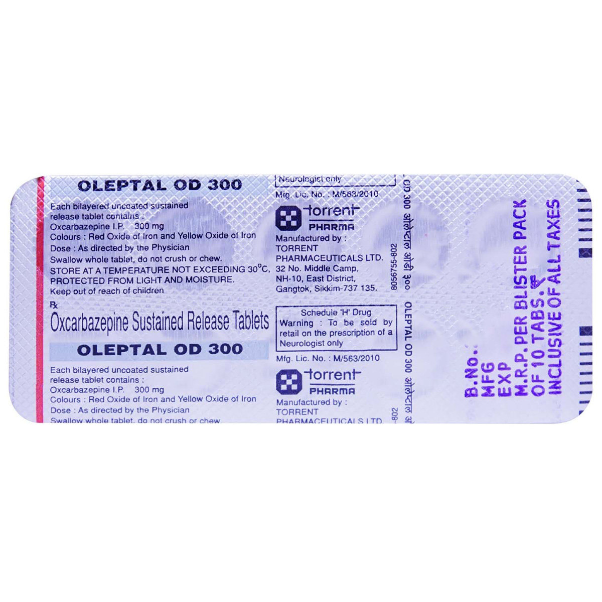 Oleptal OD 300 Tablet 10's, Pack of 10 TABLETS Oleptal OD 300 Tablet 10's, Pack of 10 TABLETS