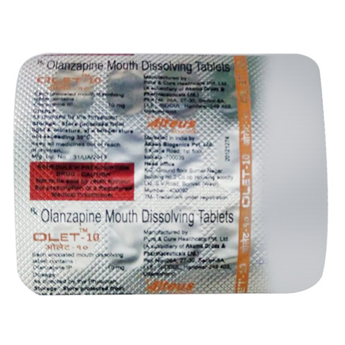 Olet-10 MD Tablet 15's, Pack of 15 TabletS Olet-10 MD Tablet 15's, Pack of 15 TabletS