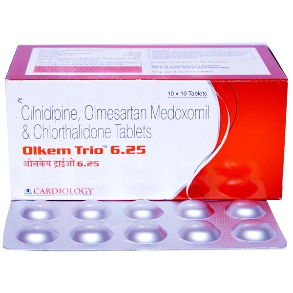 Olkem Trio 6.25 Tablet 10's, Pack of 10 TABLETS