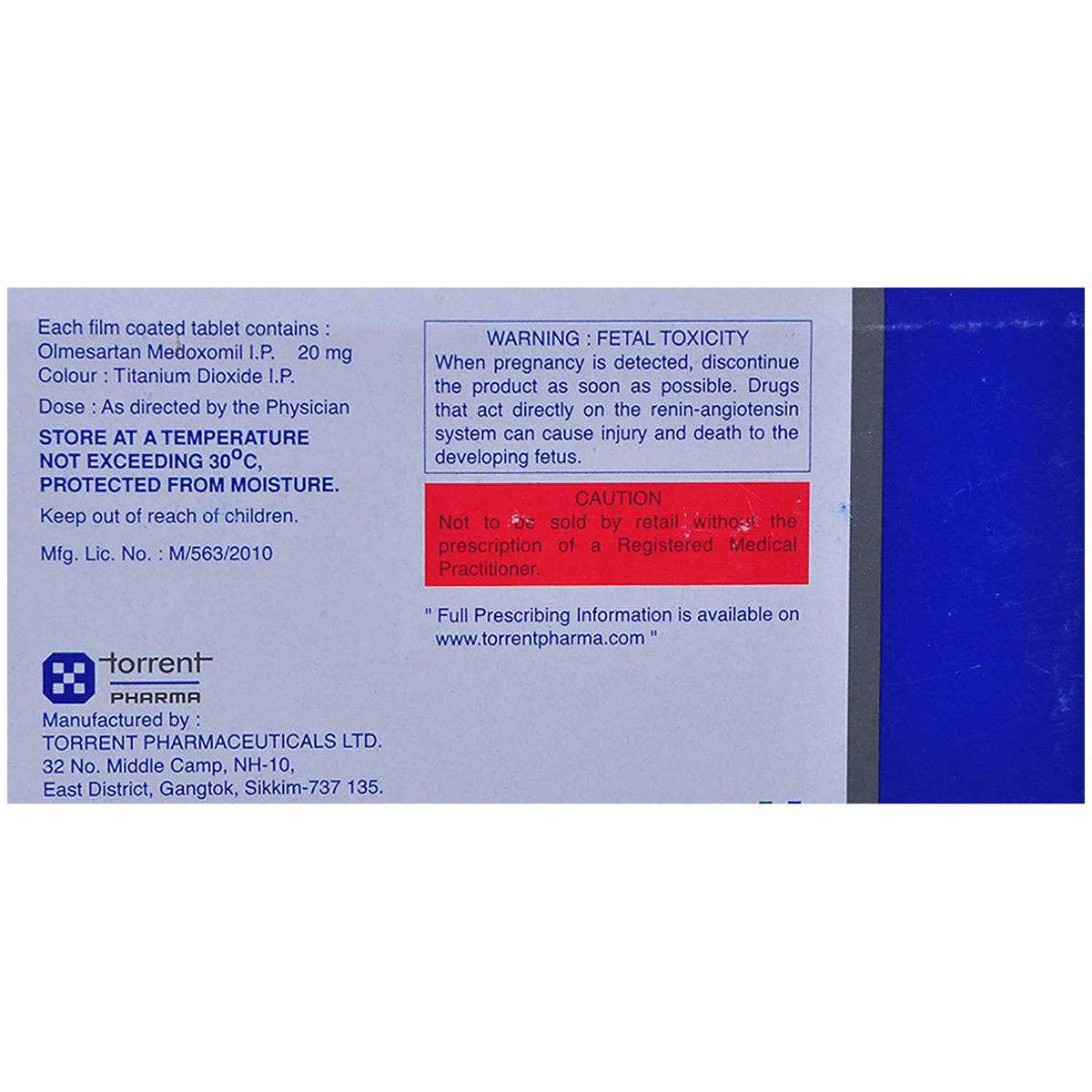 Olmetor 20 Tablet 10's, Pack of 10 TABLETS Olmetor 20 Tablet 10's, Pack of 10 TABLETS