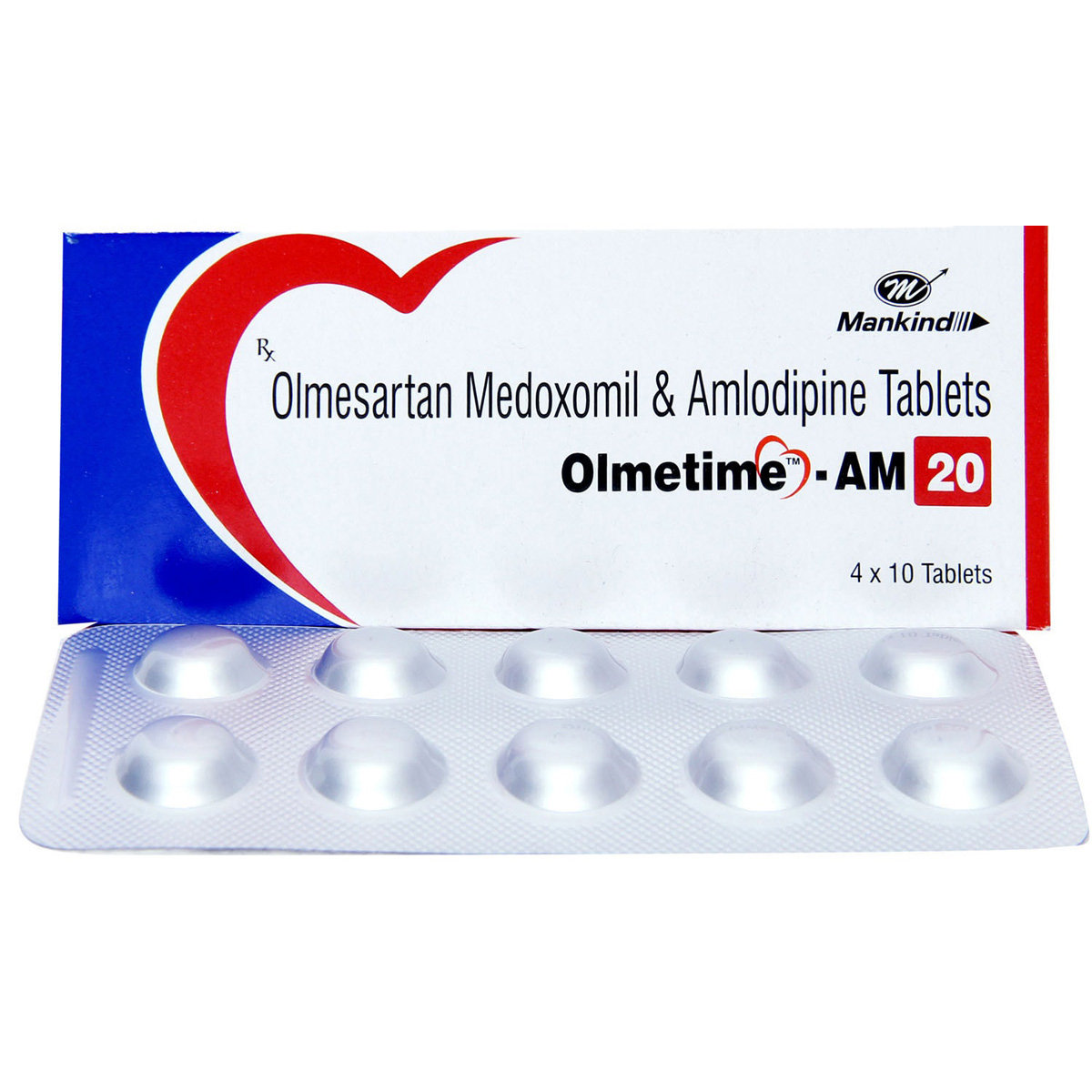 Olmetime-AM 20 Tablet 10's, Pack of 10 TABLETS Olmetime-AM 20 Tablet 10's, Pack of 10 TABLETS