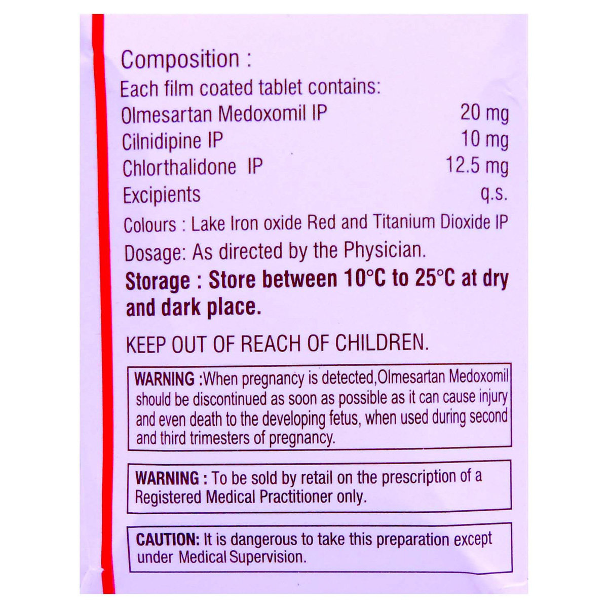 Olmin Trio Tablet 10's, Pack of 10 TABLETS Olmin Trio Tablet 10's, Pack of 10 TABLETS