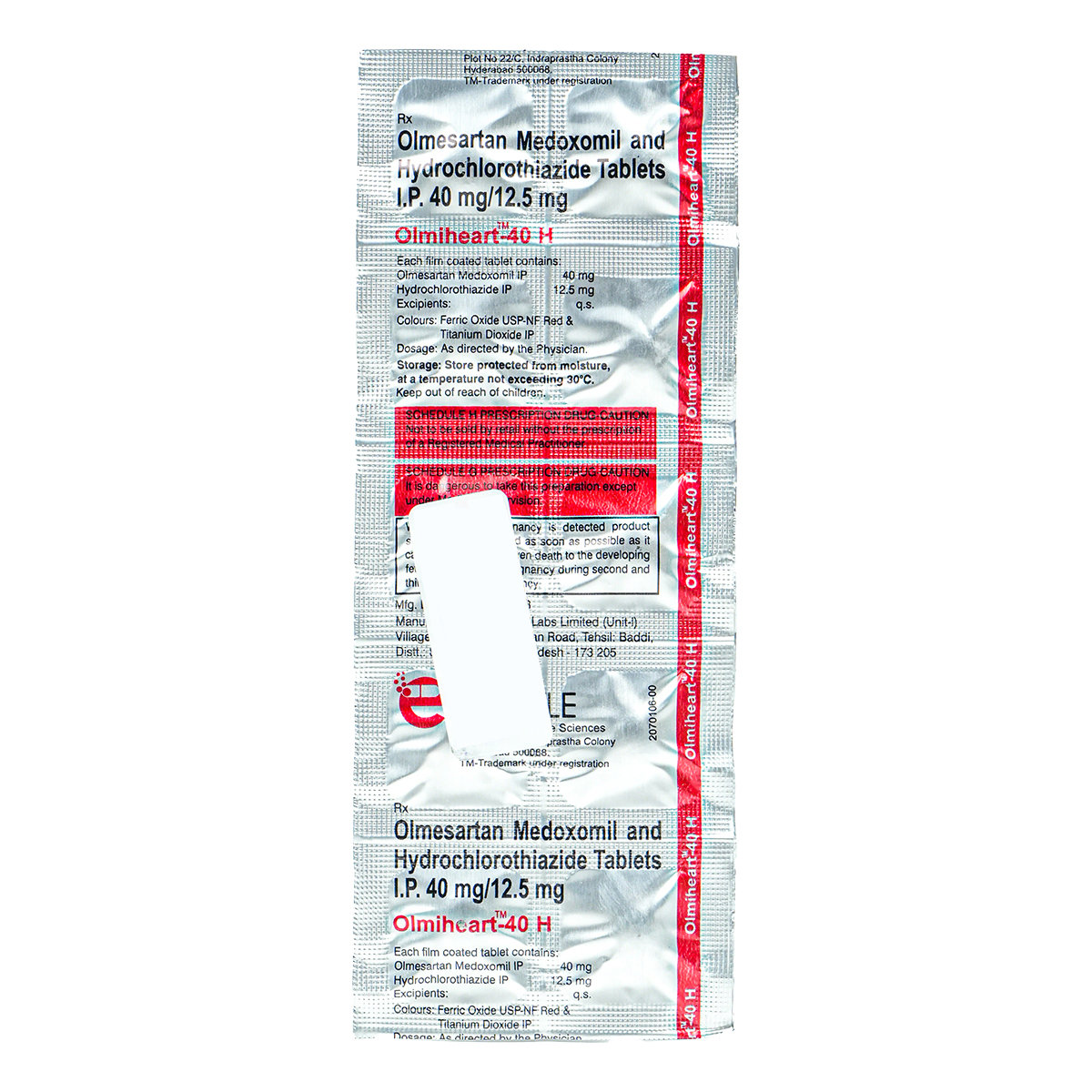 Olmiheart 40 H Tablet 10's, Pack of 10 TABLETS Olmiheart 40 H Tablet 10's, Pack of 10 TABLETS