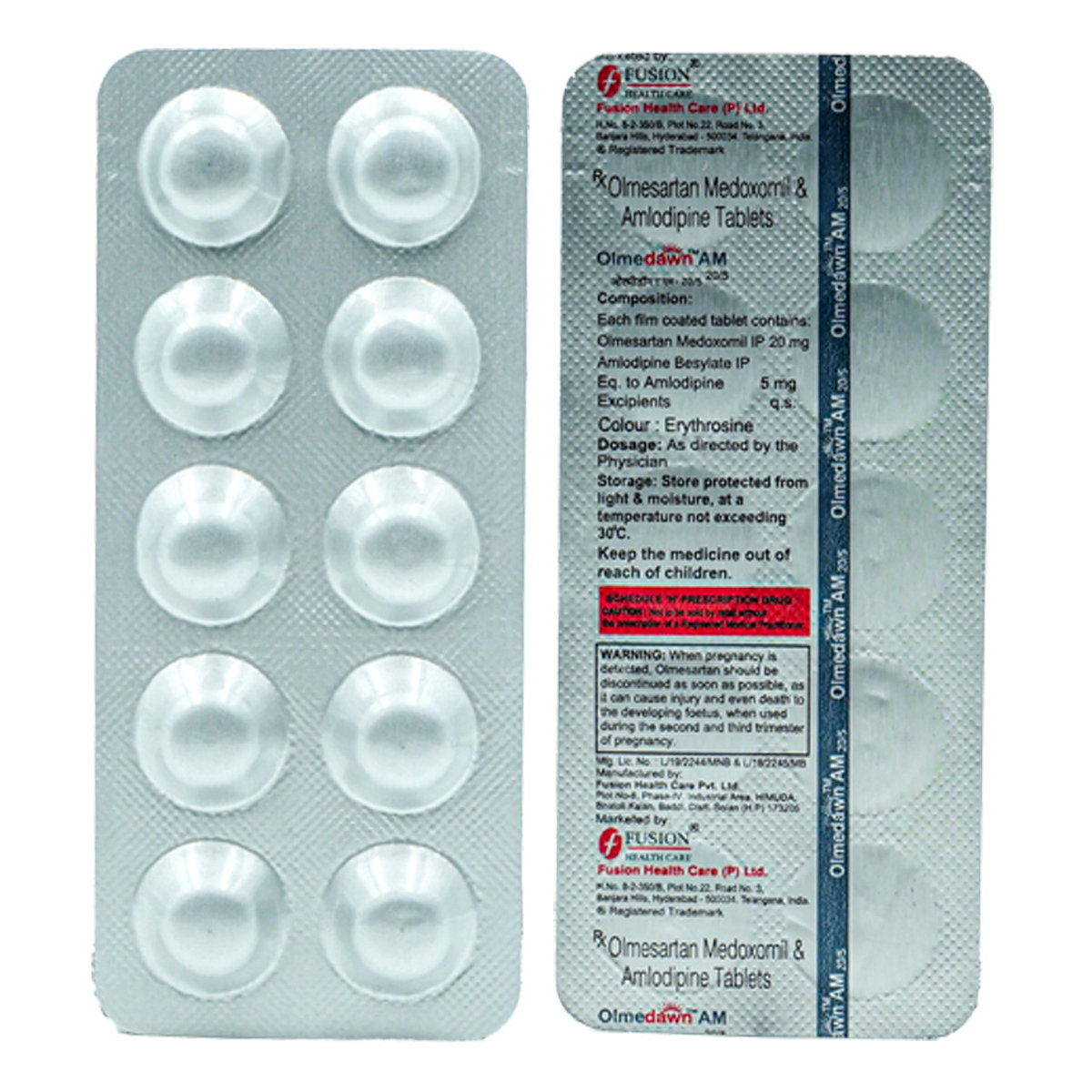 Olmedawn AM 20/5 Tablet 10's, Pack of 10 TabletS Olmedawn AM 20/5 Tablet 10's, Pack of 10 TabletS