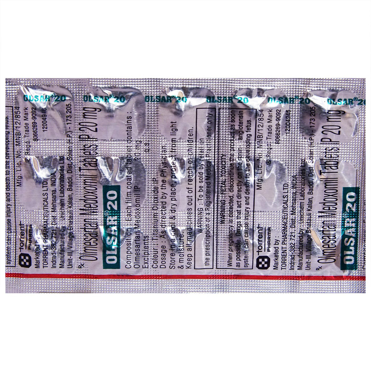Olsar 20 Tablet 15's, Pack of 15 TABLETS Olsar 20 Tablet 15's, Pack of 15 TABLETS