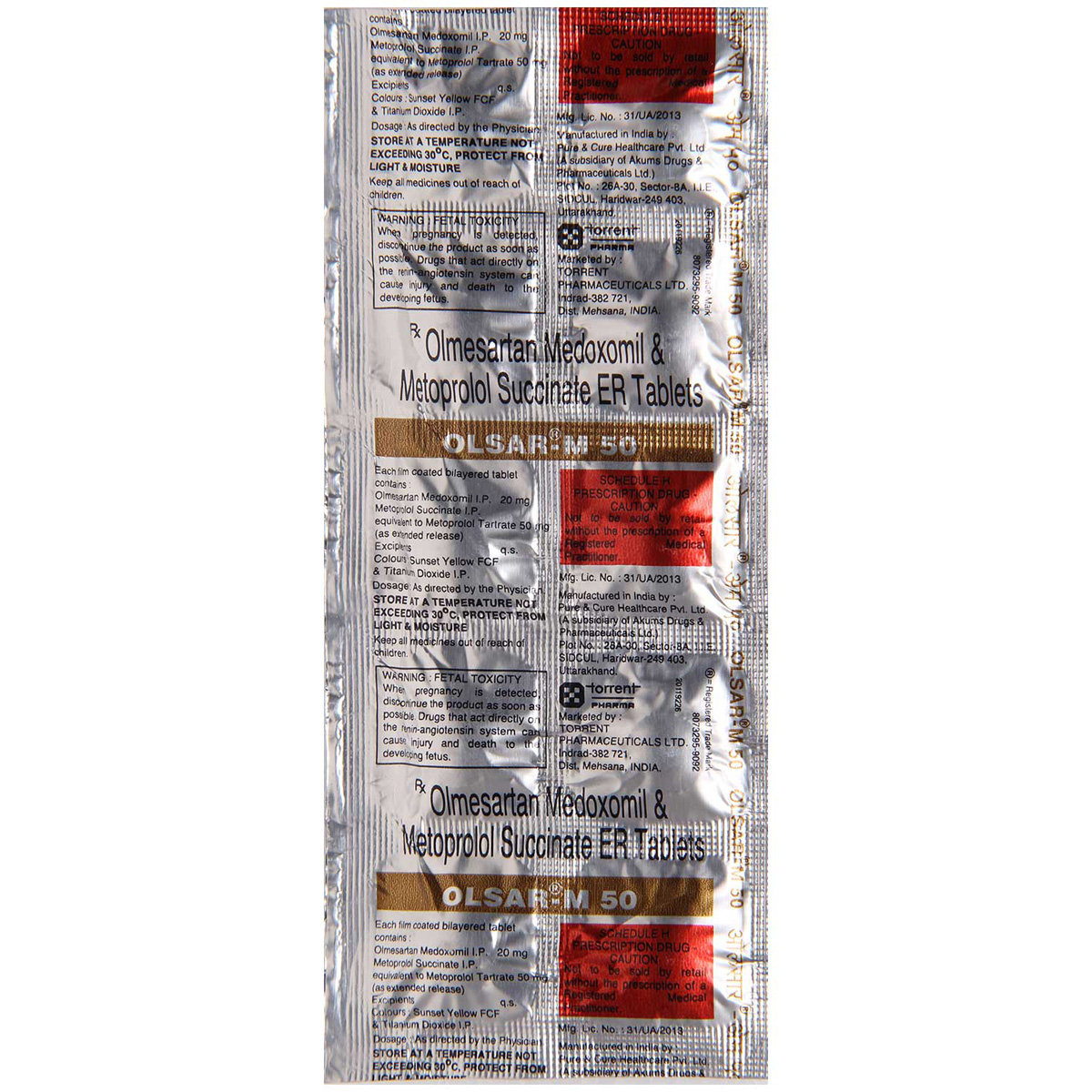 Olsar M 50 Tablet 10's, Pack of 10 TABLETS Olsar M 50 Tablet 10's, Pack of 10 TABLETS