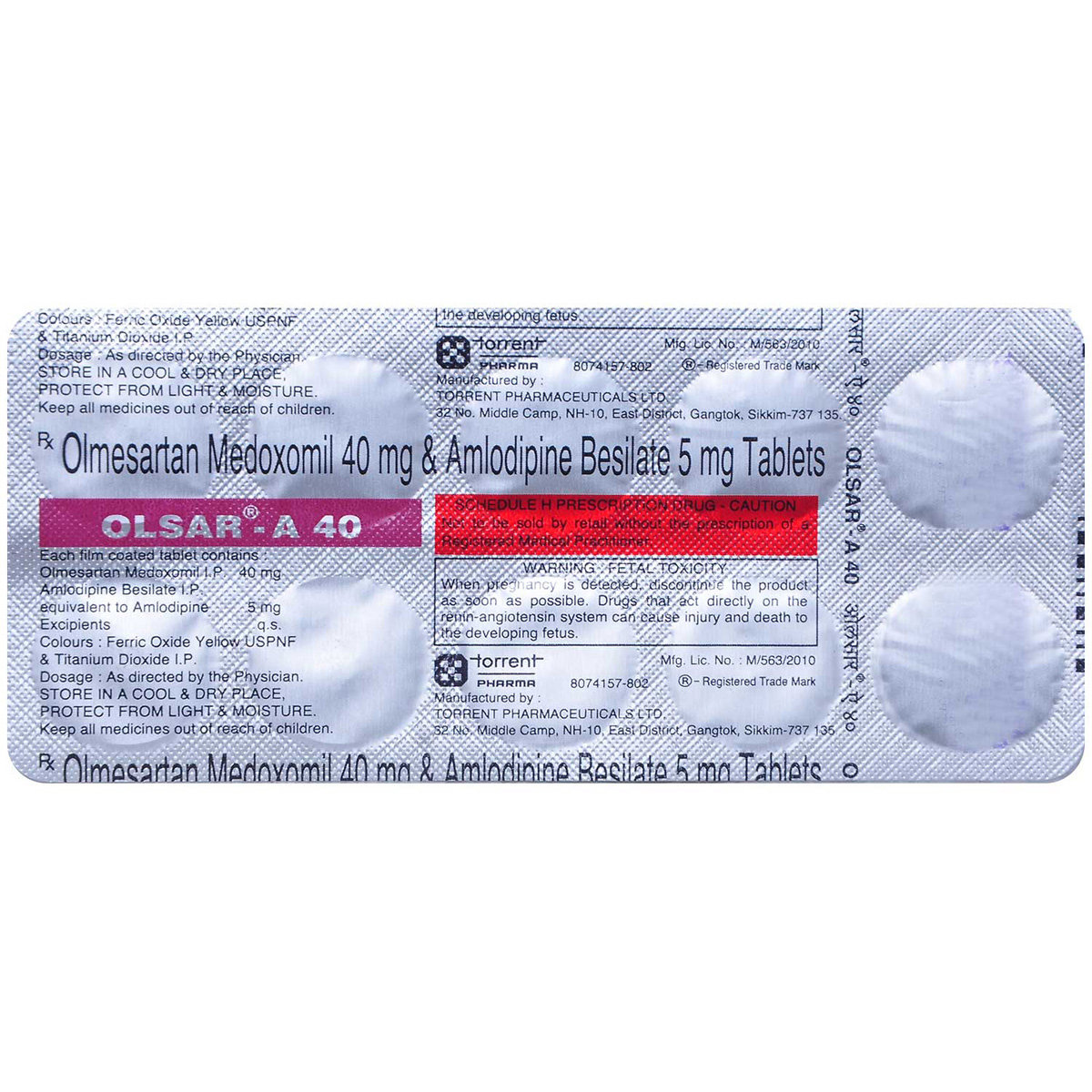 Olsar-A 40 Tablet 10's, Pack of 10 TabletS Olsar-A 40 Tablet 10's, Pack of 10 TabletS