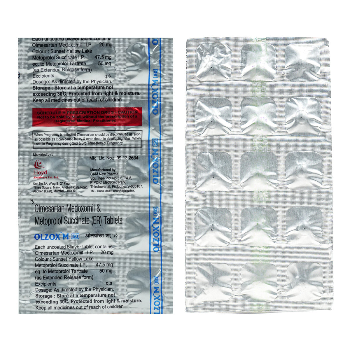 Buy Olzox M 50 mg Tablet 10's Online