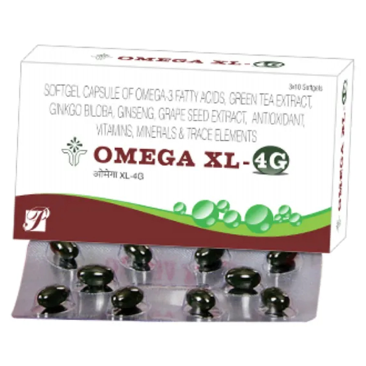 Omega XL 4G Soft Gelatin Capsule 10's, Pack of 10 Omega XL 4G Soft Gelatin Capsule 10's, Pack of 10