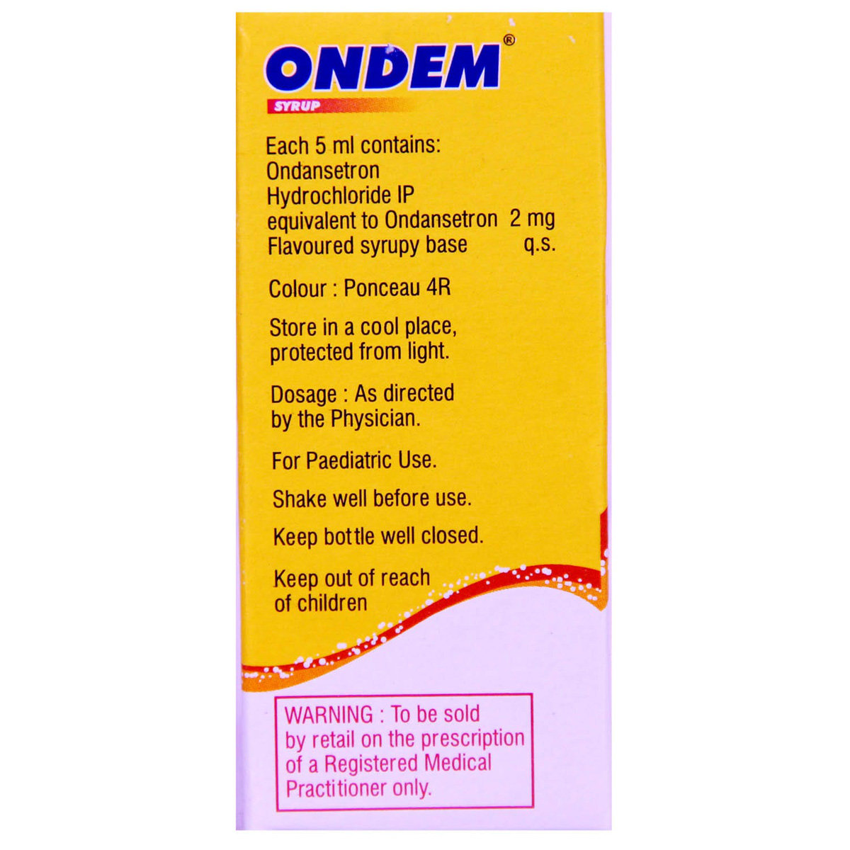 Ondem Syrup 30 ml, Pack of 1 Syrup Ondem Syrup 30 ml, Pack of 1 Syrup