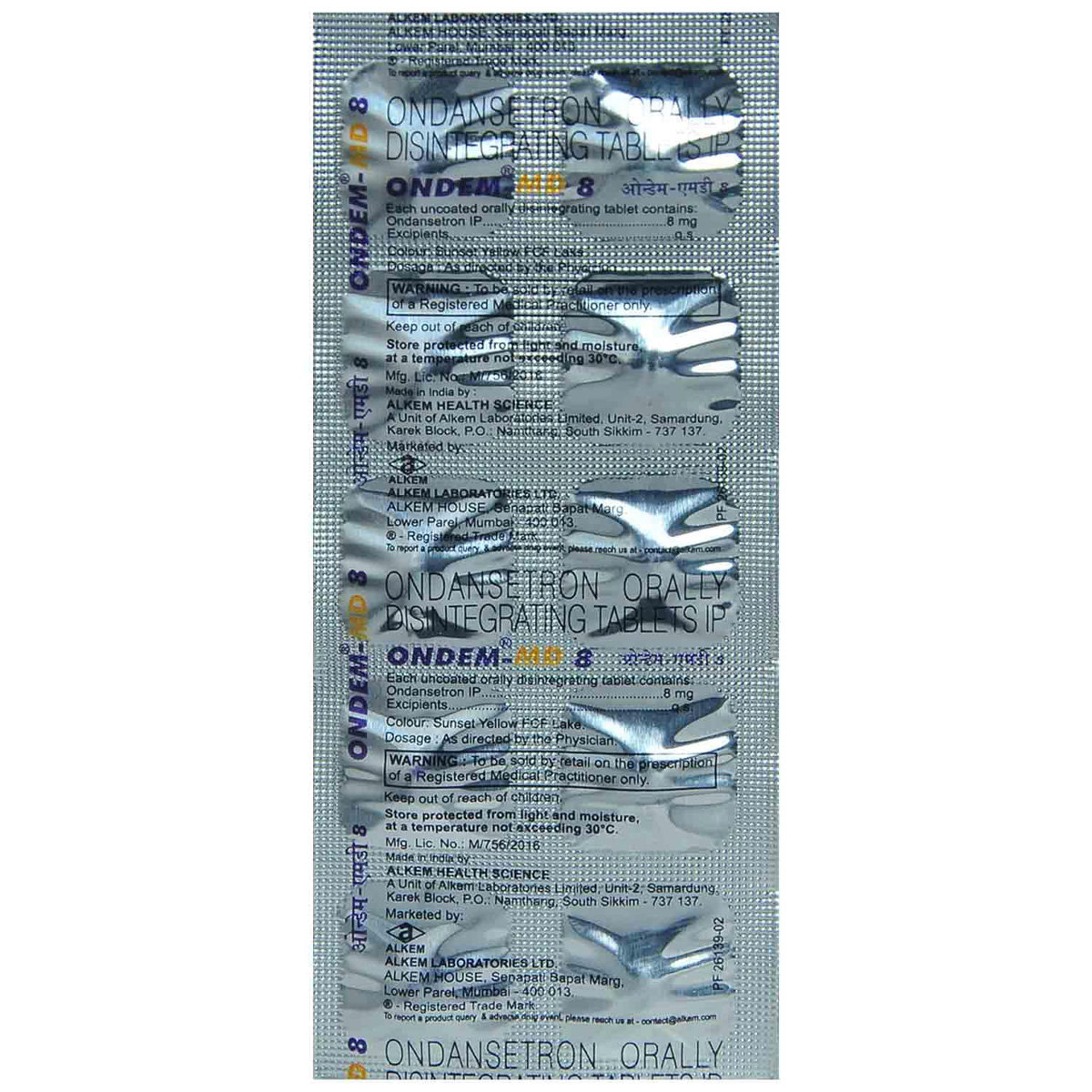 Ondem-MD 8 Tablet 10's, Pack of 10 TABLETS Ondem-MD 8 Tablet 10's, Pack of 10 TABLETS