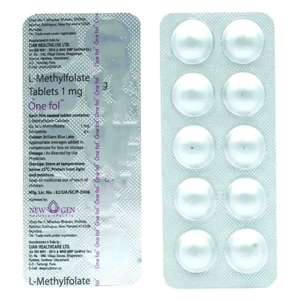 One Fol 1 Tablet 10's, Pack of 10