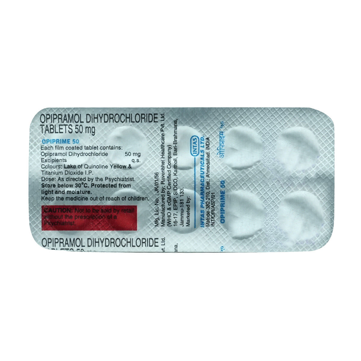 Buy Opiprime 50mg Tablet 10's Online