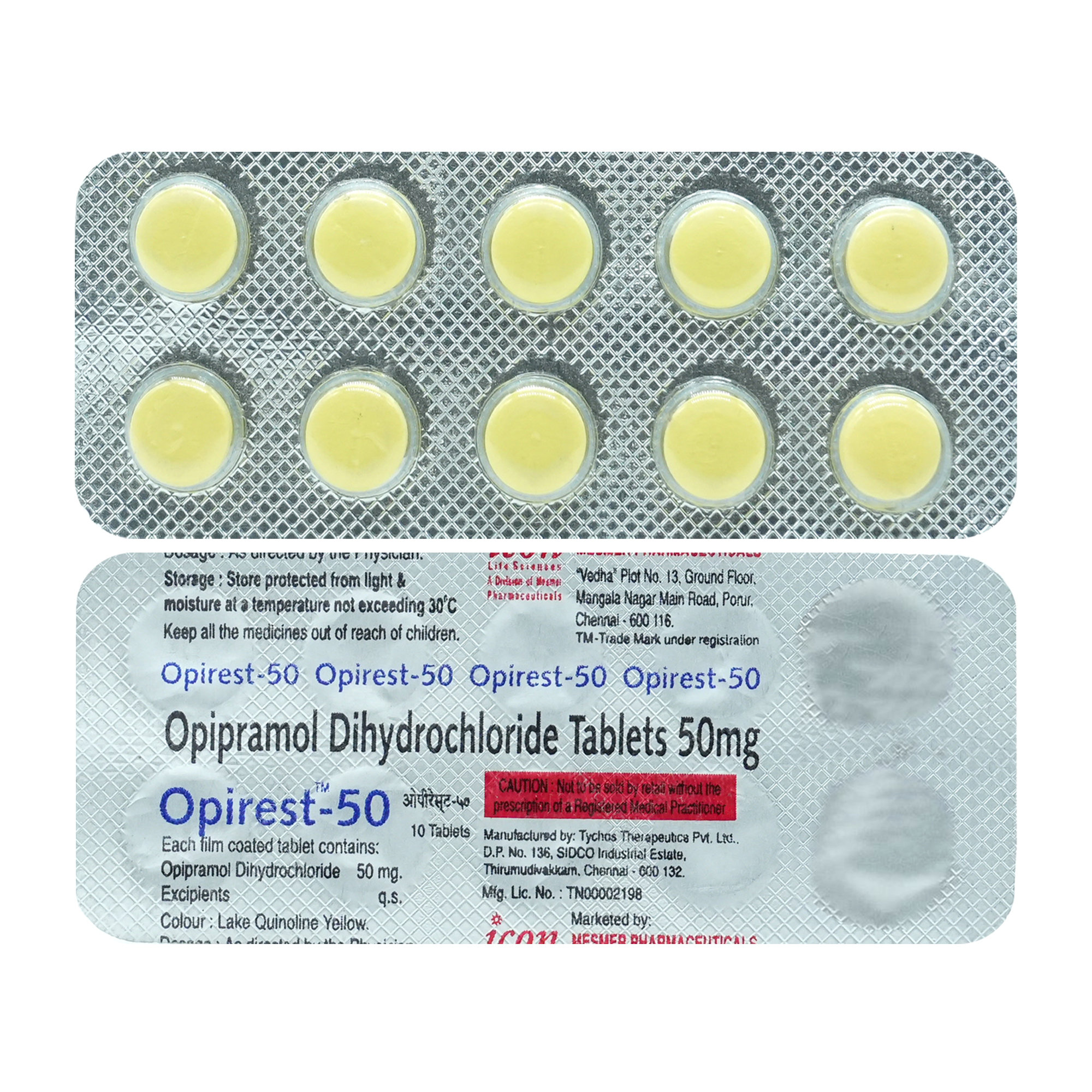 Opirest-50 Tablet 10's, Pack of 10 TABLETS Opirest-50 Tablet 10's, Pack of 10 TABLETS