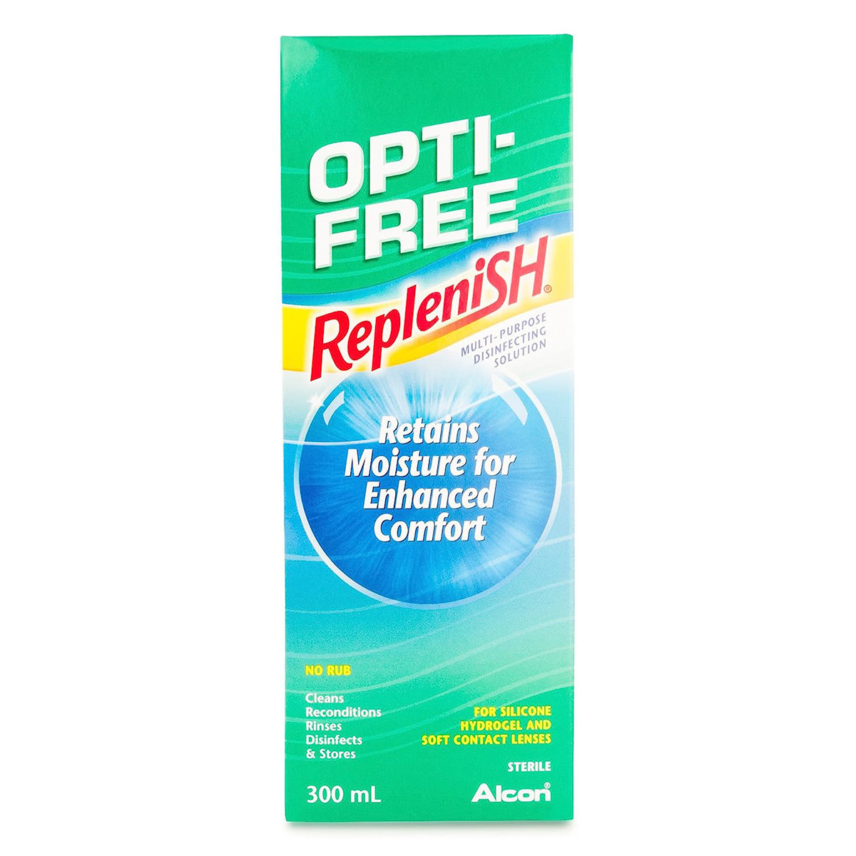 Opti-Free Replenish Multi Purpose Disinfecting Solution 300 ml | For Silicone Hydrogel & Soft Contact Lenses, Pack of 1 Opti-Free Replenish Multi Purpose Disinfecting Solution 300 ml | For Silicone Hydrogel & Soft Contact Lenses, Pack of 1