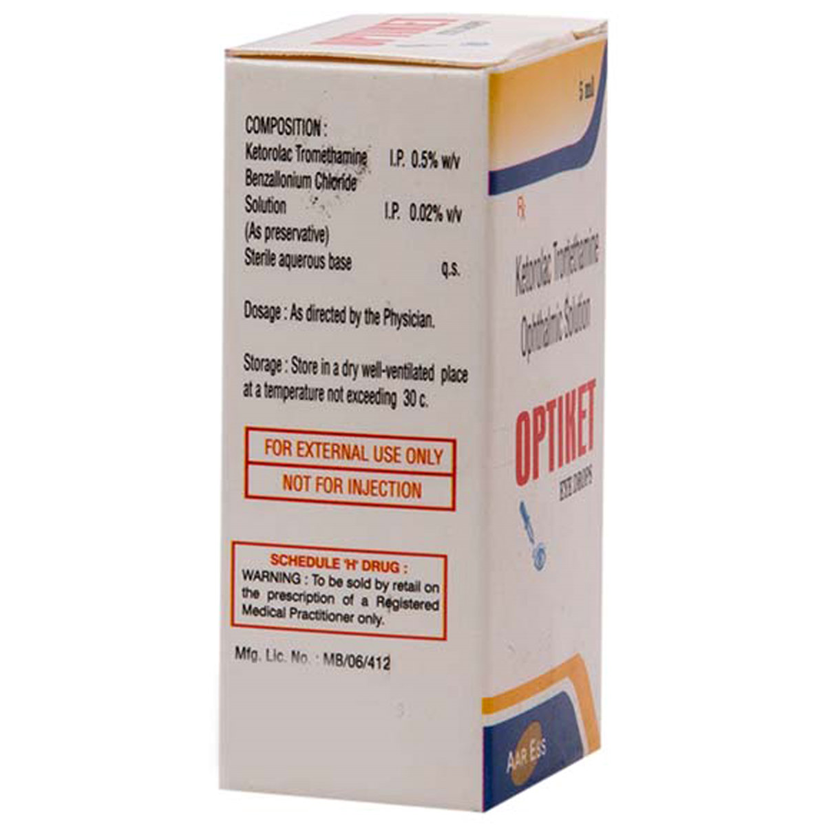 Optiket Eye Drops 5 ml, Pack of 1 EYE DROPS Optiket Eye Drops 5 ml, Pack of 1 EYE DROPS