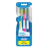 Oral-B Clove Extract Gentle Care Tooth Brush, 3 Count (Buy 2, Get 1 Free), Pack of 1