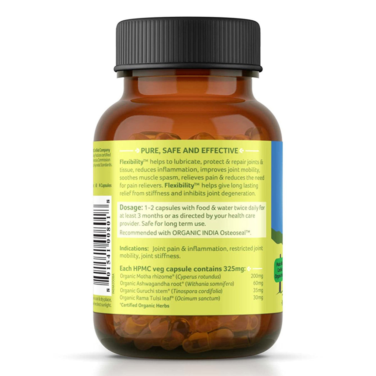 Organic India Flexibility, 60 Capsules, Pack of 1 Organic India Flexibility, 60 Capsules, Pack of 1