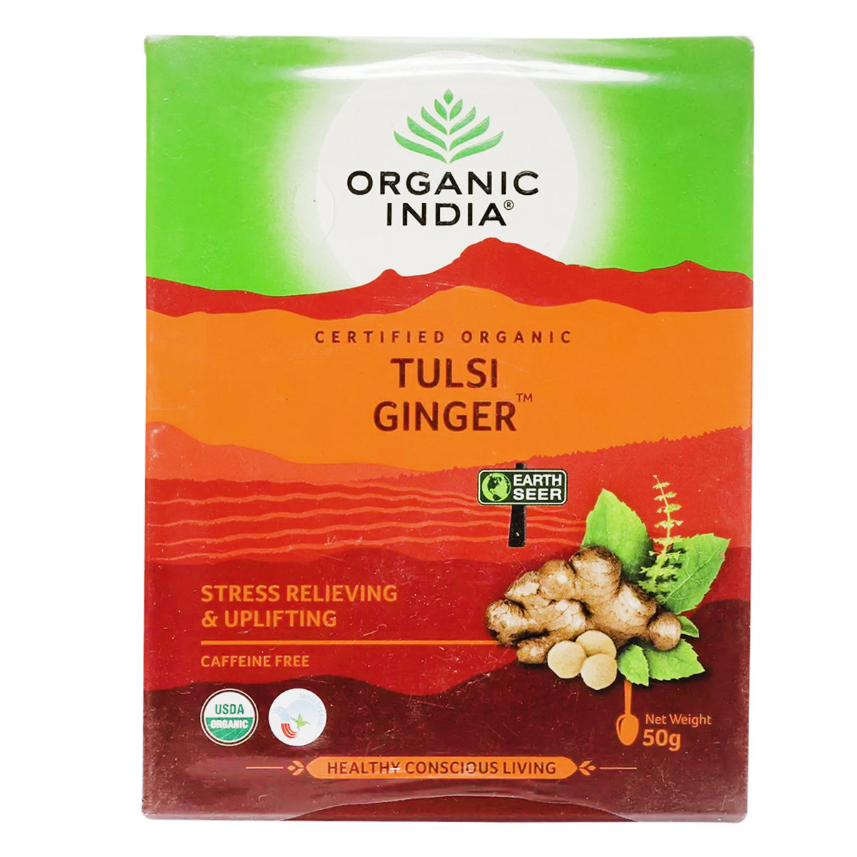 Organic India Tulsi Ginger Powder, 50 gm, Pack of 1 Organic India Tulsi Ginger Powder, 50 gm, Pack of 1