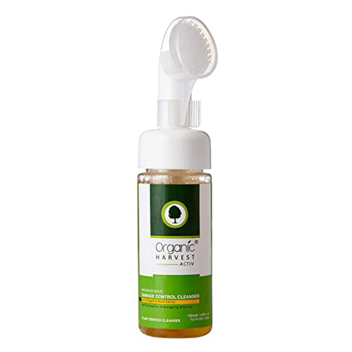 Organic Harvest Damage Control Cleanser 150 ml | With Organic Acia Berry | Exfoliates Skin | Soft & Flexible Massaging Bristles | For All Skin Type, Pack of 1 Organic Harvest Damage Control Cleanser 150 ml | With Organic Acia Berry | Exfoliates Skin | Soft & Flexible Massaging Bristles | For All Skin Type, Pack of 1