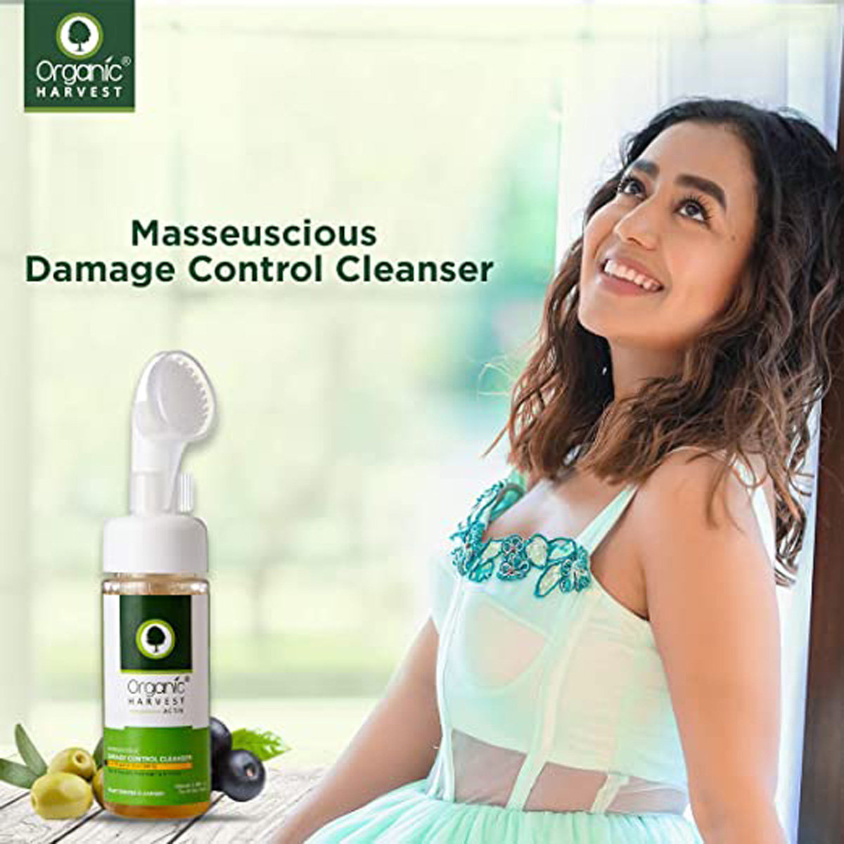 Organic Harvest Damage Control Cleanser 150 ml | With Organic Acia Berry | Exfoliates Skin | Soft & Flexible Massaging Bristles | For All Skin Type, Pack of 1 Organic Harvest Damage Control Cleanser 150 ml | With Organic Acia Berry | Exfoliates Skin | Soft & Flexible Massaging Bristles | For All Skin Type, Pack of 1