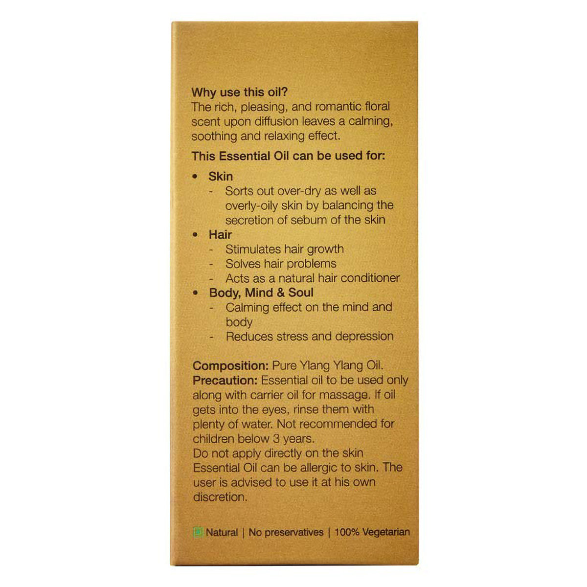 Organic Harvest Ylang Ylang Essential Oil 10 ml | Pue Ylang Ylang Oil | Delievers Soothing, Calming & Relaxing Effects | For Skin, Hair, Body, Mind & Soul | Natural | 100% Vegetarian, Pack of 1 Organic Harvest Ylang Ylang Essential Oil 10 ml | Pue Ylang Ylang Oil | Delievers Soothing, Calming & Relaxing Effects | For Skin, Hair, Body, Mind & Soul | Natural | 100% Vegetarian, Pack of 1