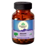 Organic India Brahmi for Mental Fitness, 60 Veg Capsules, Pack of 1
